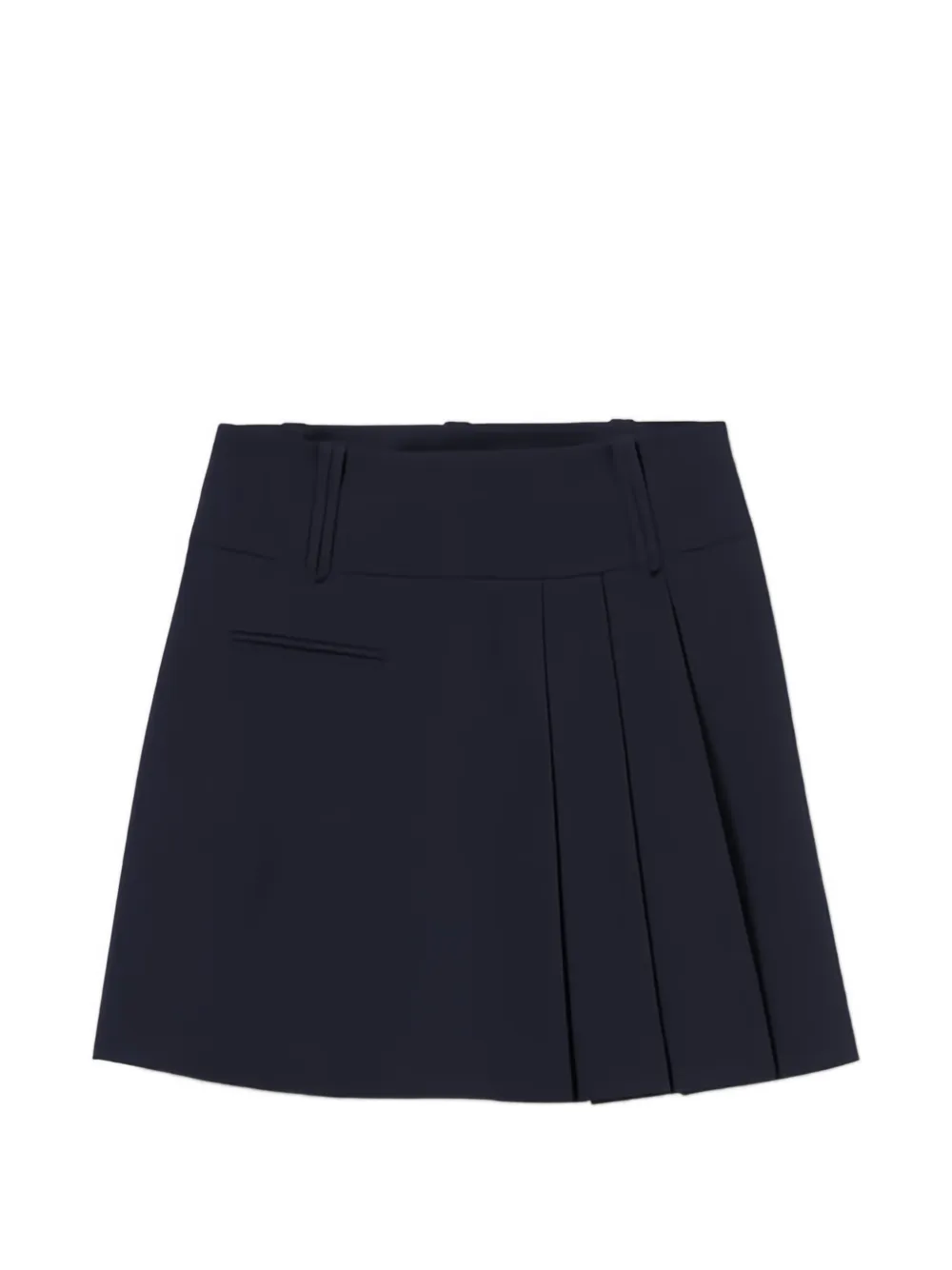 Claudie Pierlot pleated-detail mini skirt - Blu