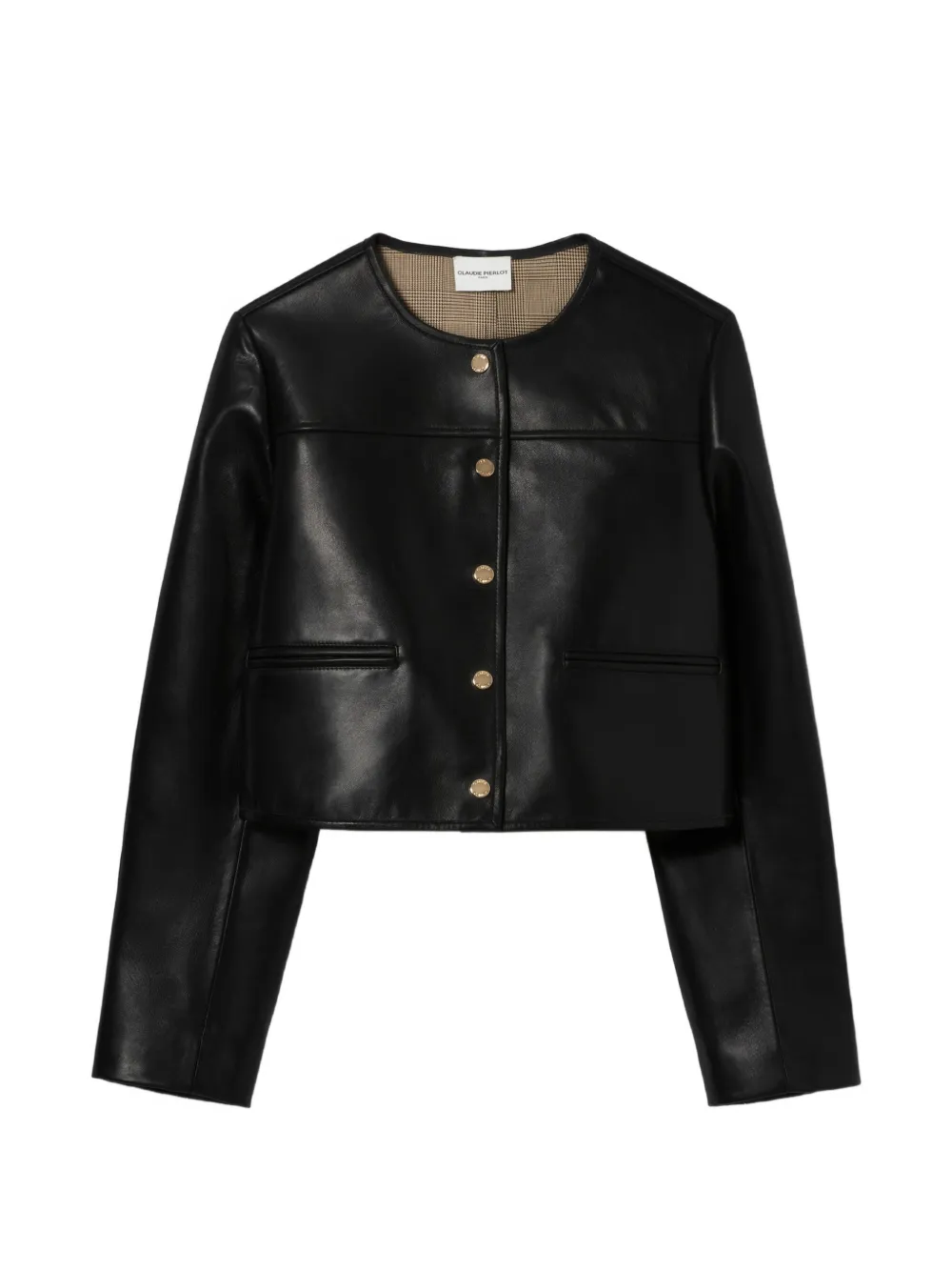 Claudie Pierlot leather jacket - Schwarz