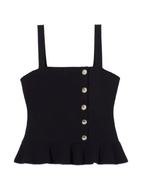 Claudie Pierlot ruffled knitted top