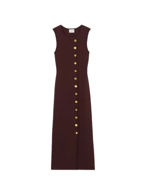 Claudie Pierlot vestido tejido con detalle de botones