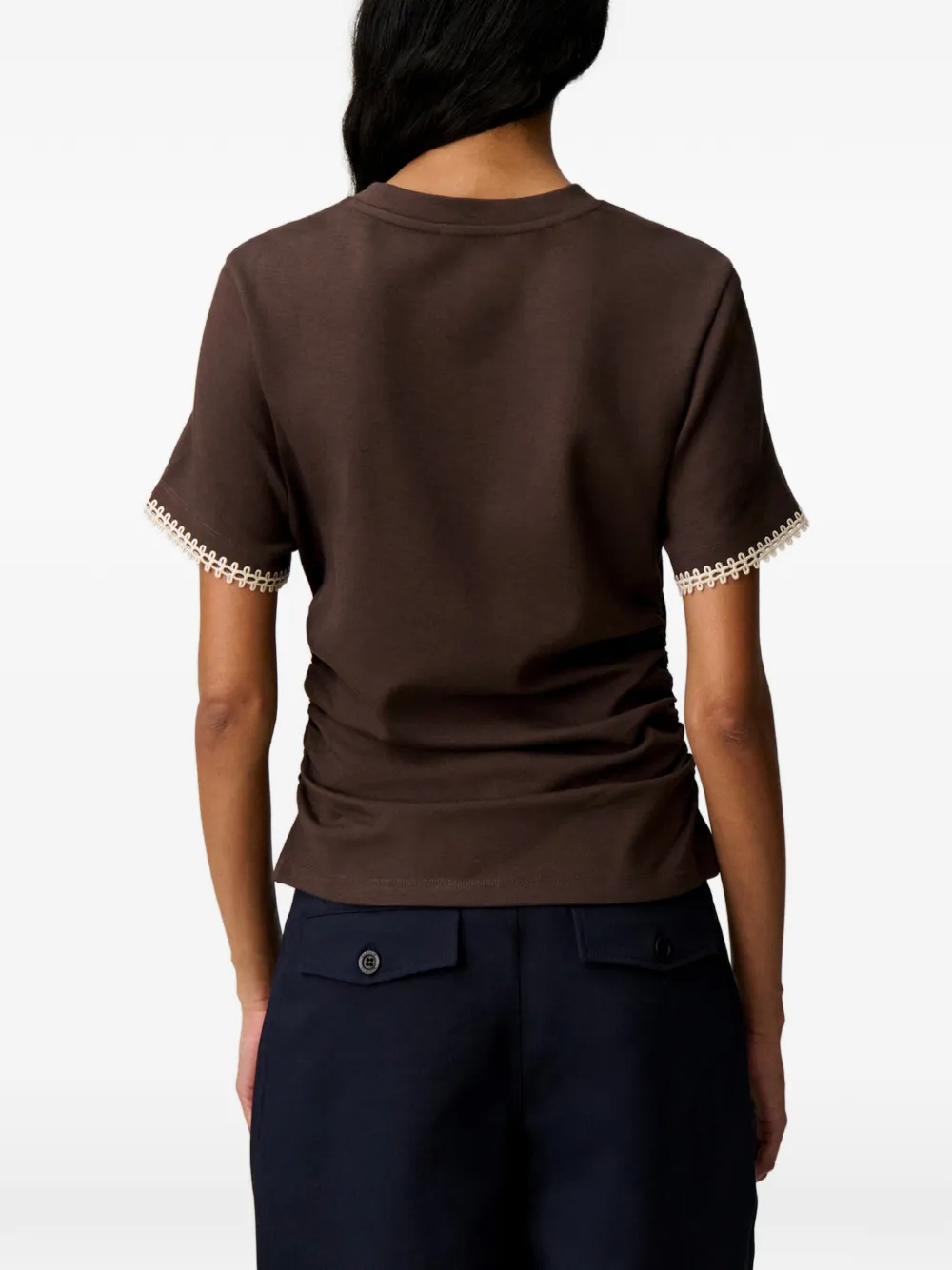 Claudie Pierlot T-shirt met korte mouwen Bruin