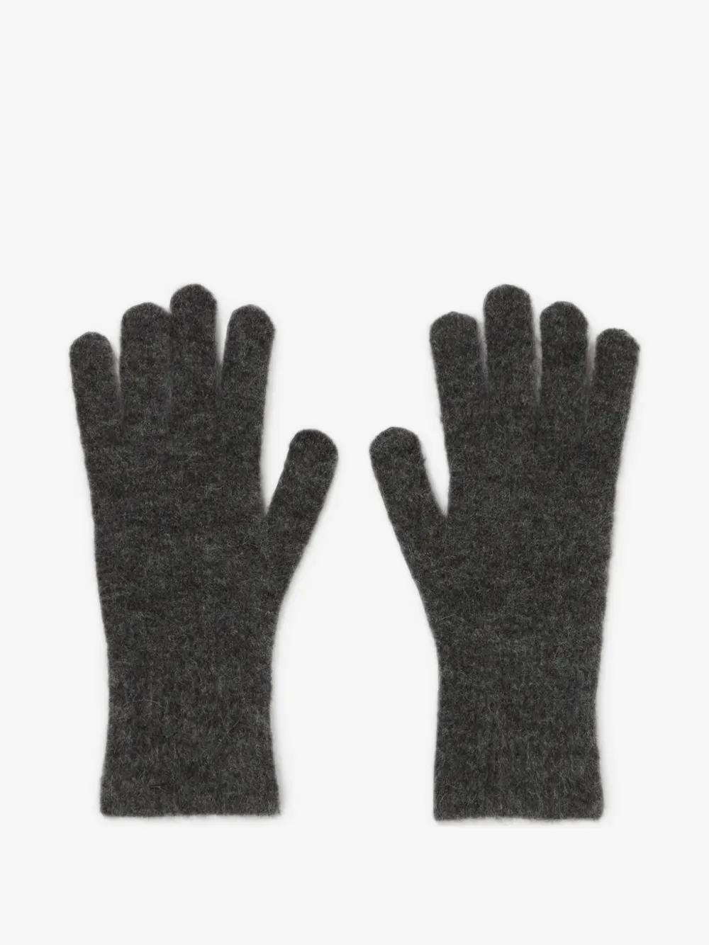 brushed-knit gloves