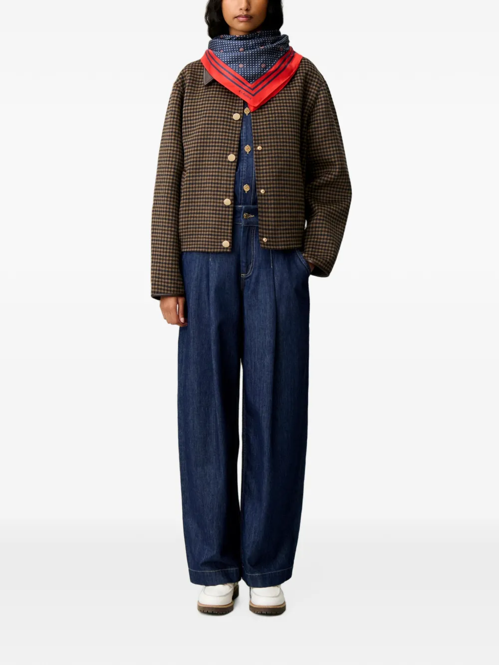 Claudie Pierlot Jeans met wijde pijpen Blauw