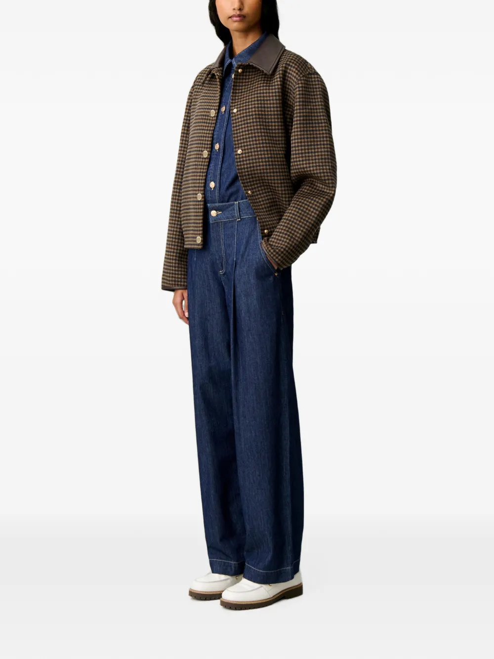 Claudie Pierlot Jeans met wijde pijpen Blauw