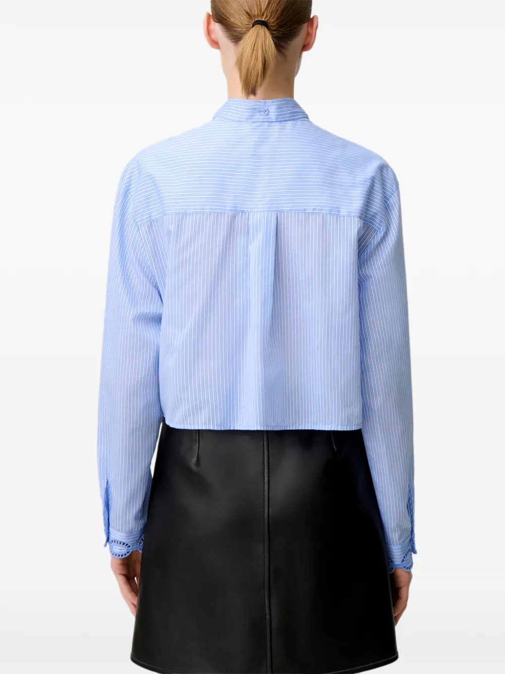 Claudie Pierlot Gestreept overhemd Blauw