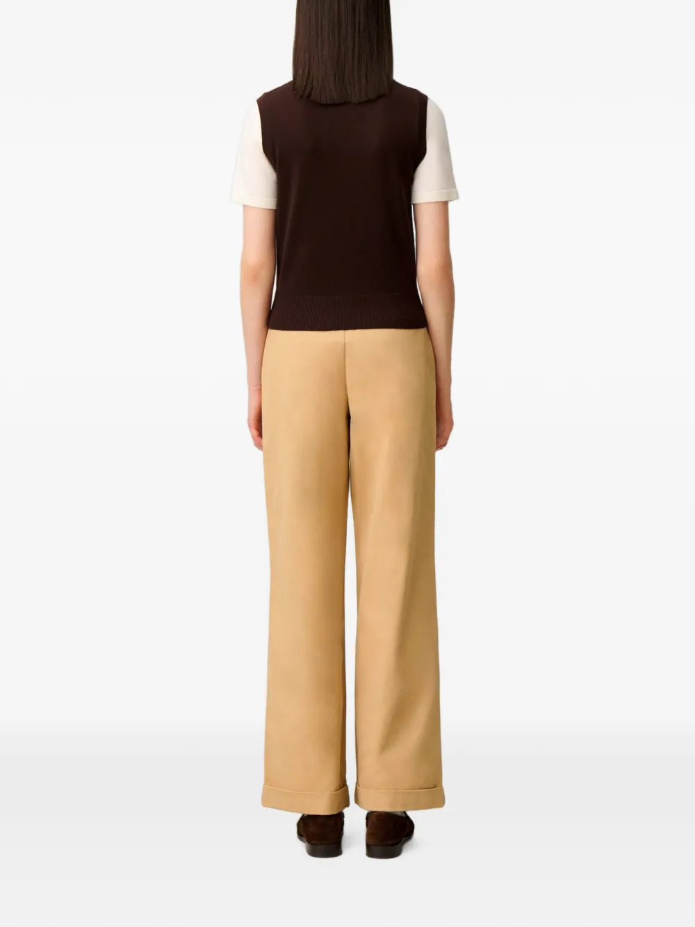 Claudie Pierlot Gelaagde wollen trui Bruin
