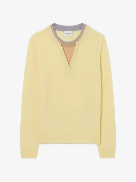 Claudie Pierlot Layered collar wool jumper