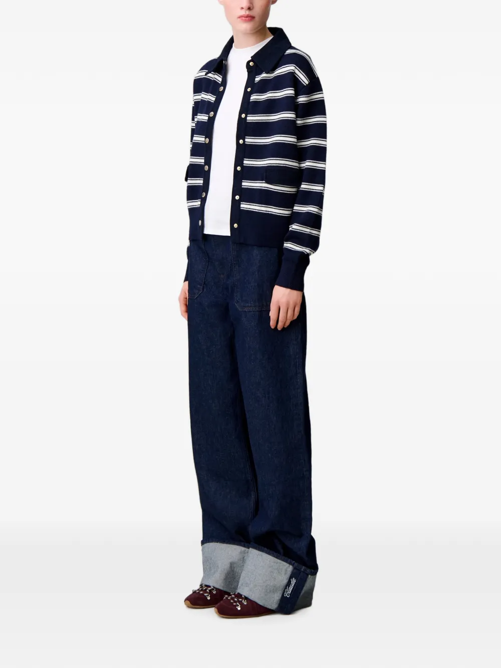 Claudie Pierlot Gestreept vest Blauw
