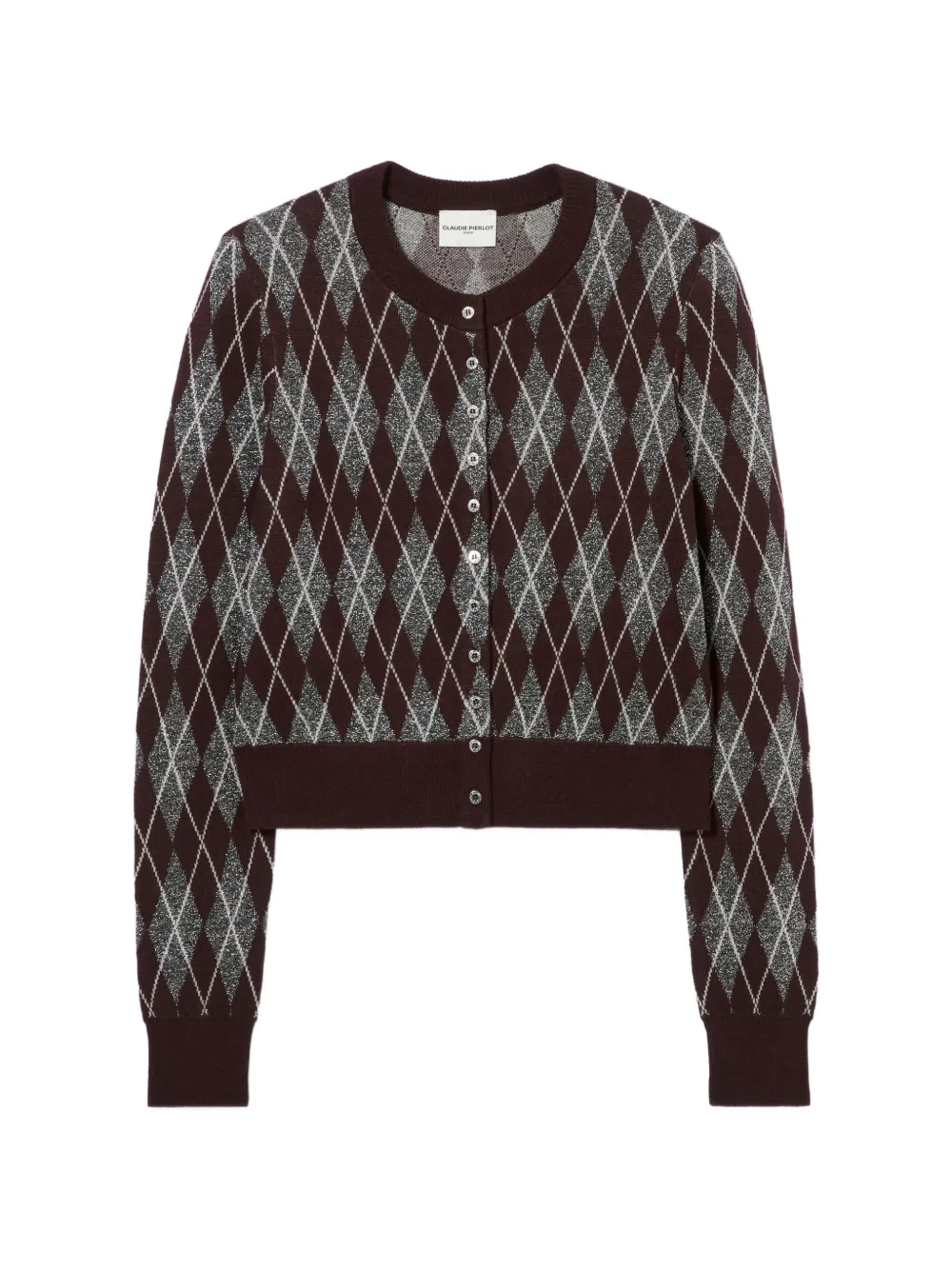 Claudie Pierlot Argyle knitted cardigan