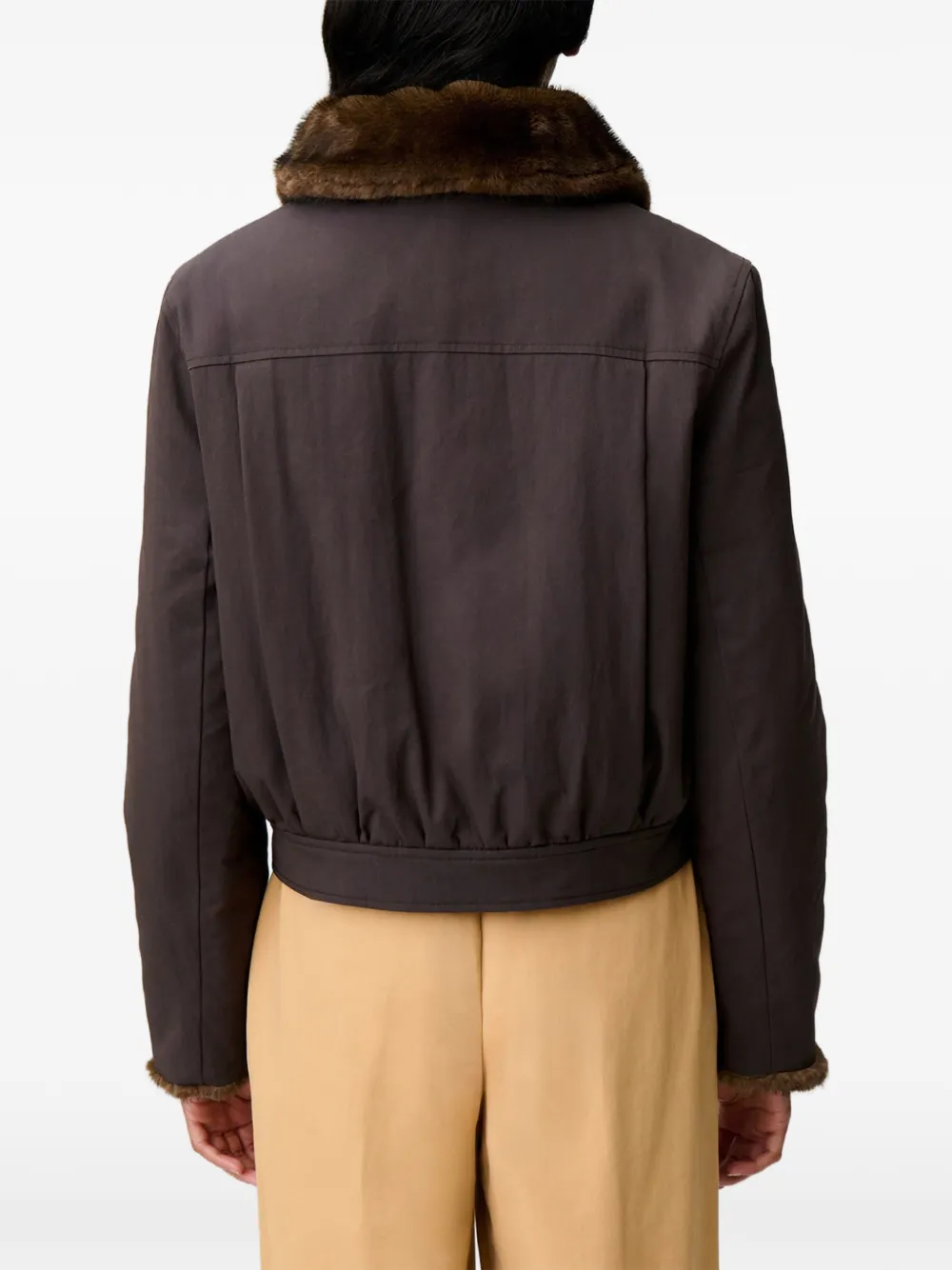 Claudie Pierlot Omkeerbare nylon parka Bruin