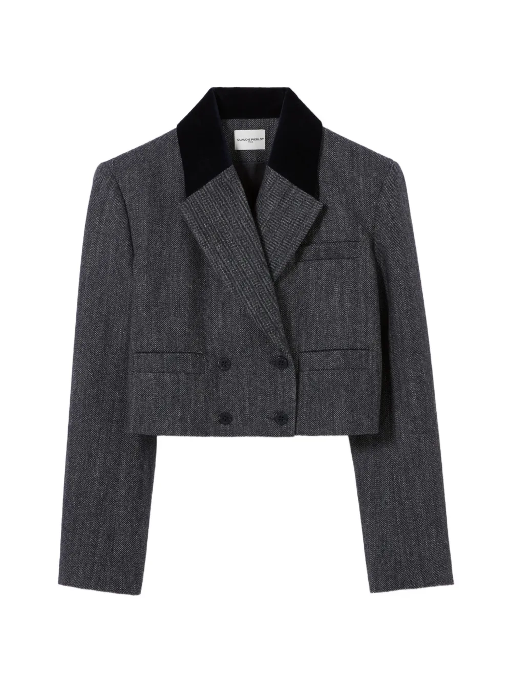 Claudie Pierlot Blazer con motivo pied-de-poule - Grigio
