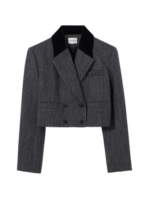 Claudie Pierlot blazer con motivo de espiga y botones