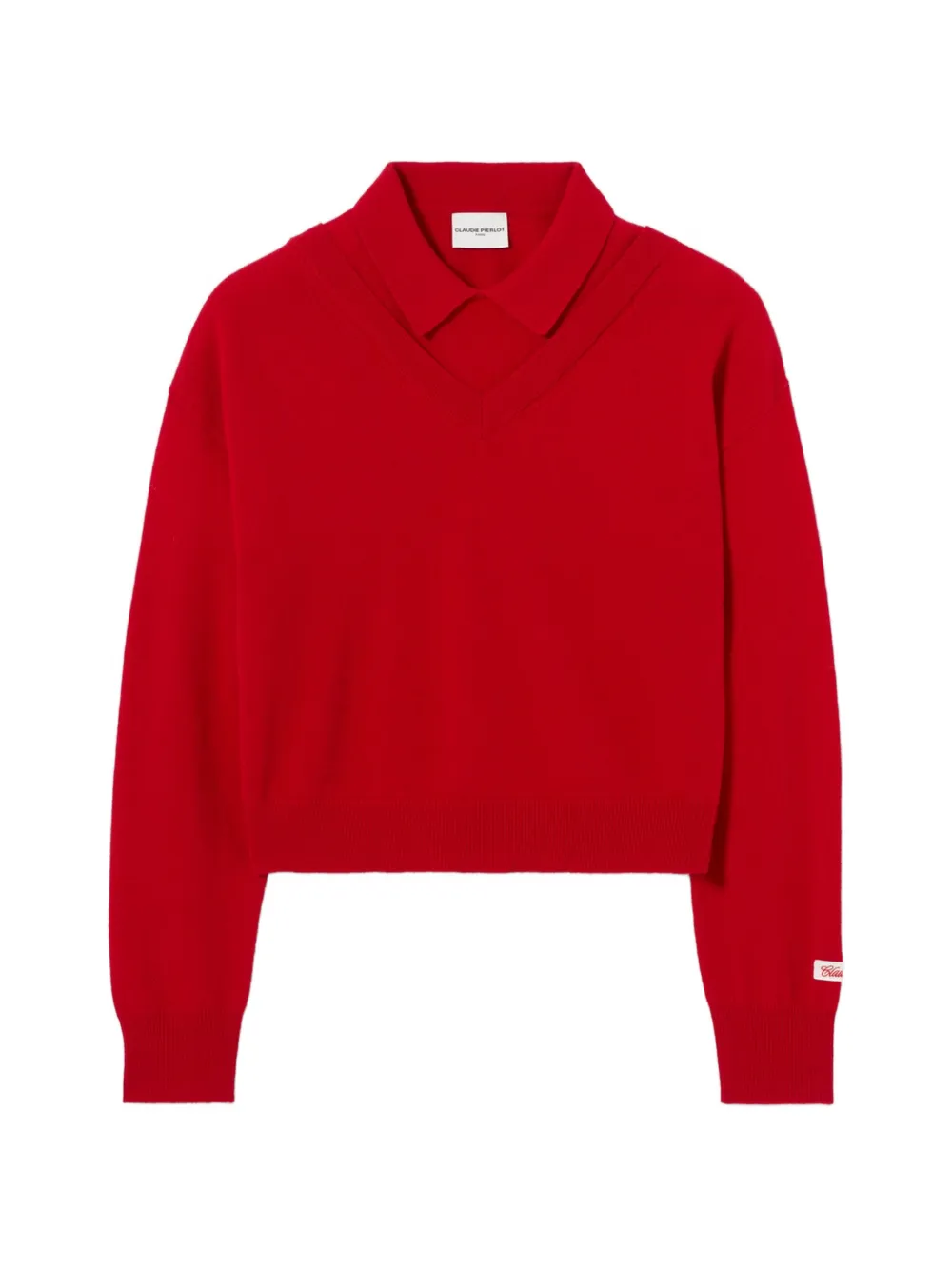 Claudie Pierlot V-neck wool jumper - Rosso