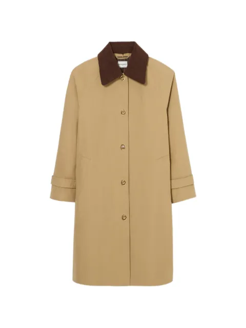 Claudie Pierlot removable velvet collar trench