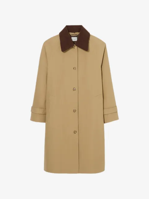 Claudie Pierlot  탈부착 벨벳 카라 트렌치