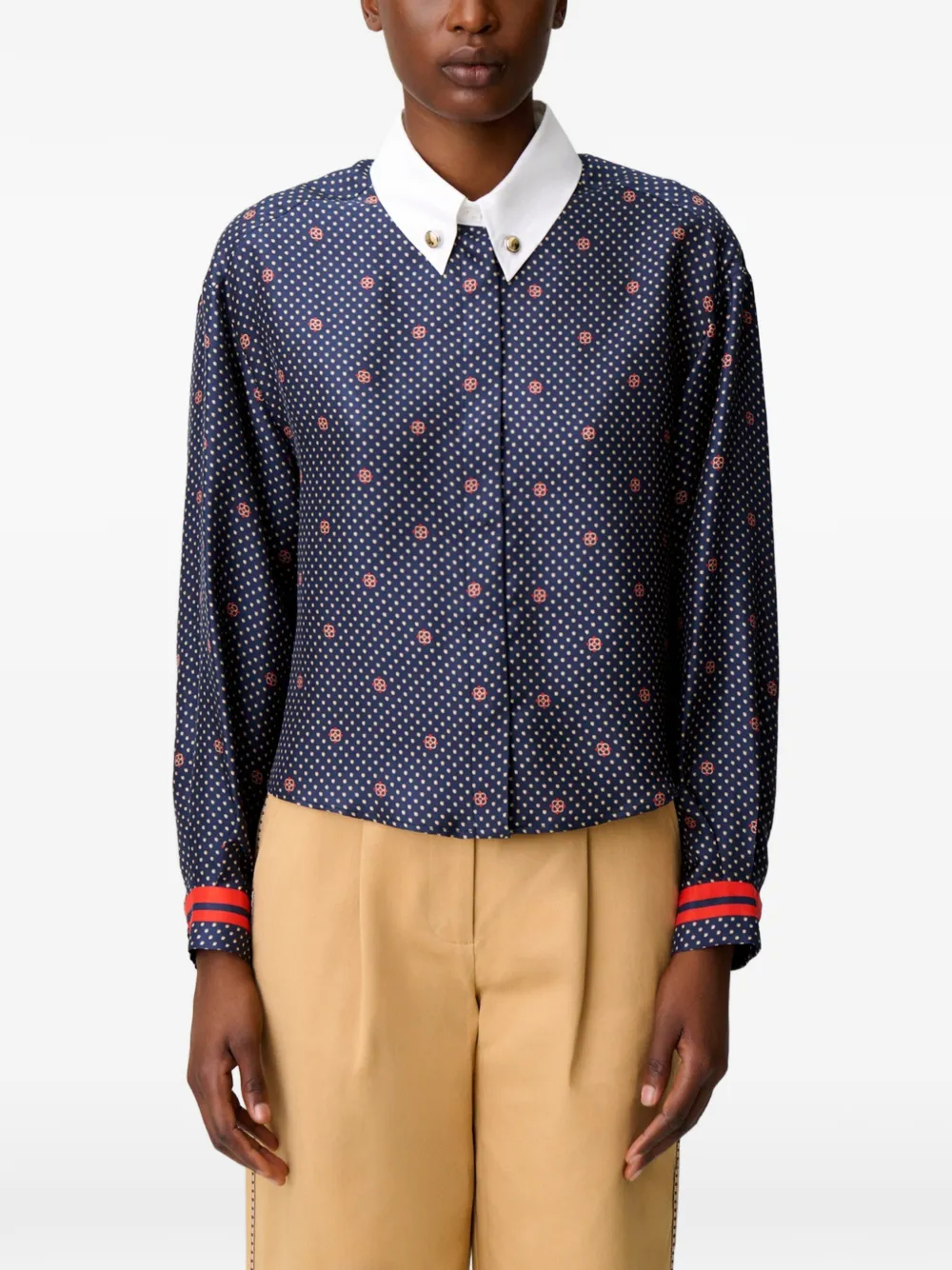 Claudie Pierlot Overhemd met print Blauw