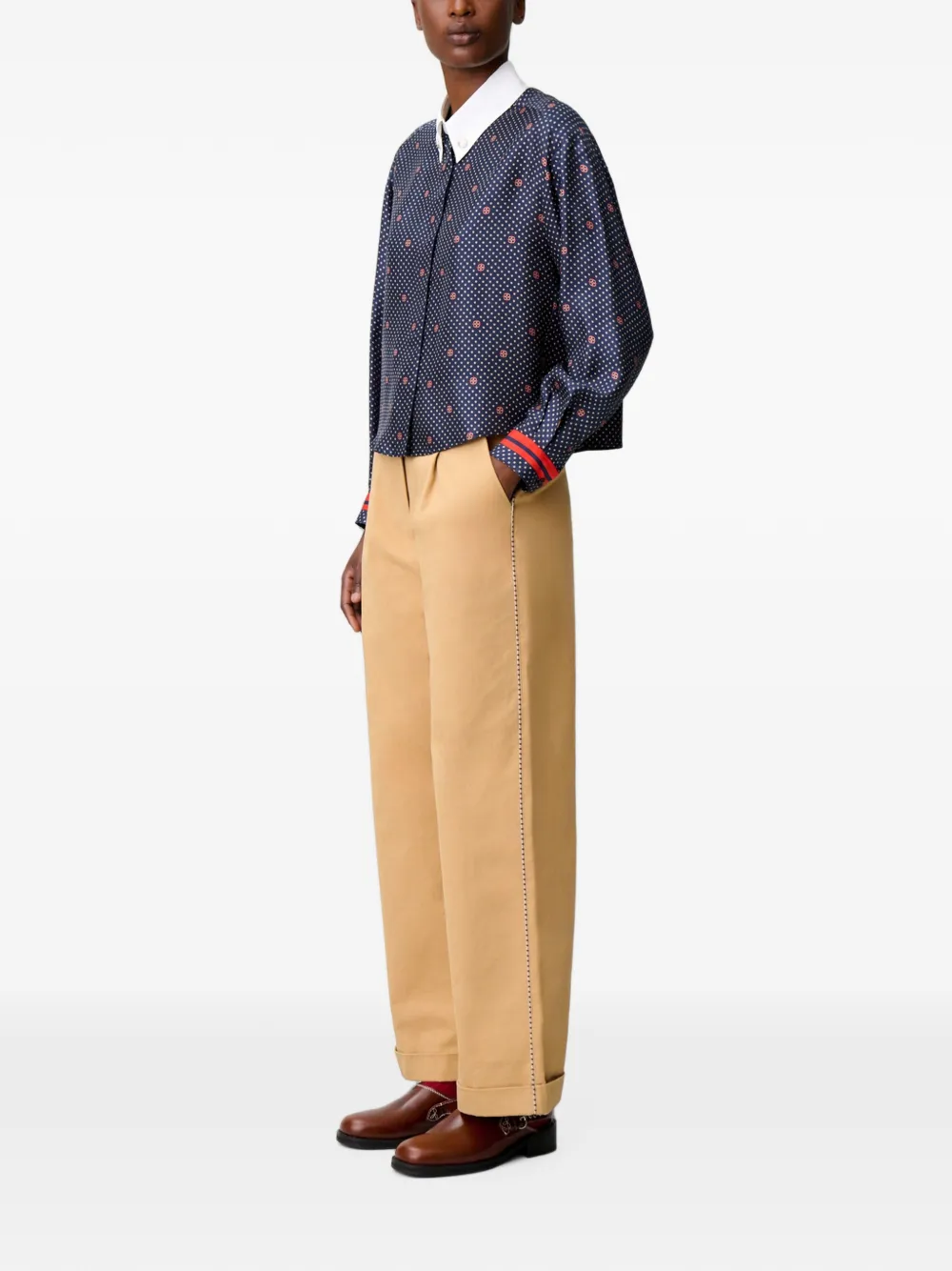 Claudie Pierlot Overhemd met print Blauw