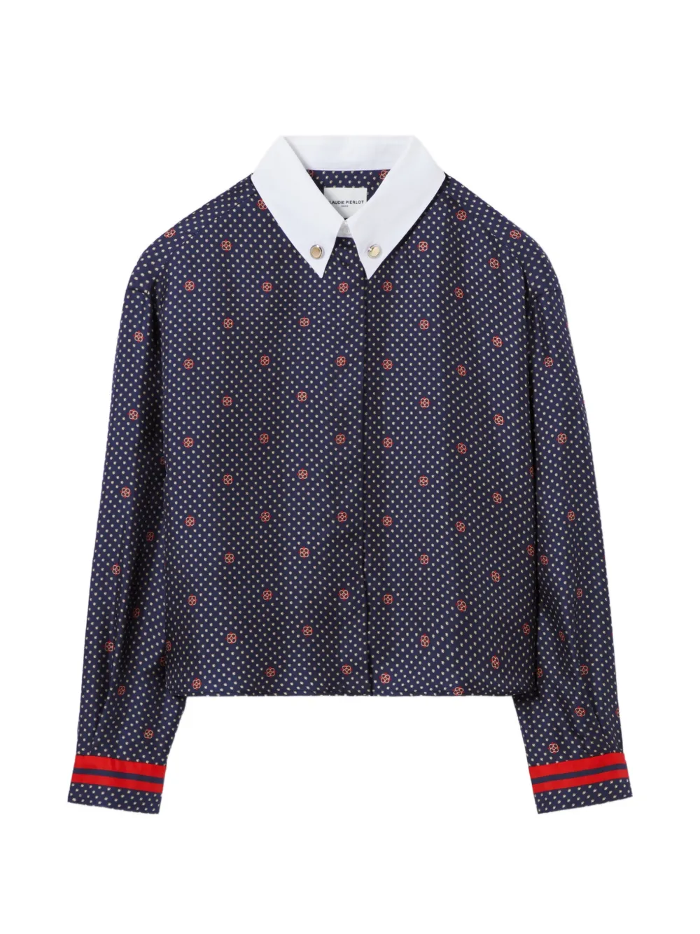 Claudie Pierlot geometric-print shirt - Blu