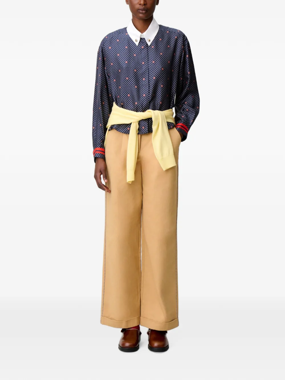 Claudie Pierlot Overhemd met print Blauw