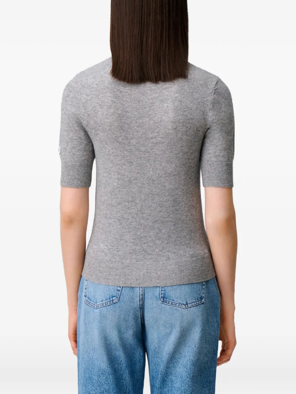 Claudie Pierlot Gelaagde wollen trui Grijs