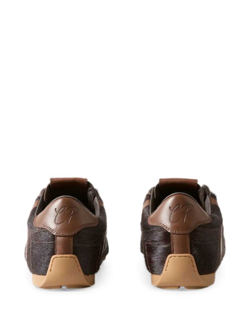 Claudie Pierlot Swing sneakers met chocoladekleur Bruin