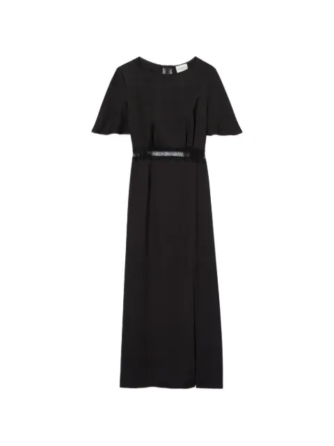 Claudie Pierlot lace-trim open-back maxi dress