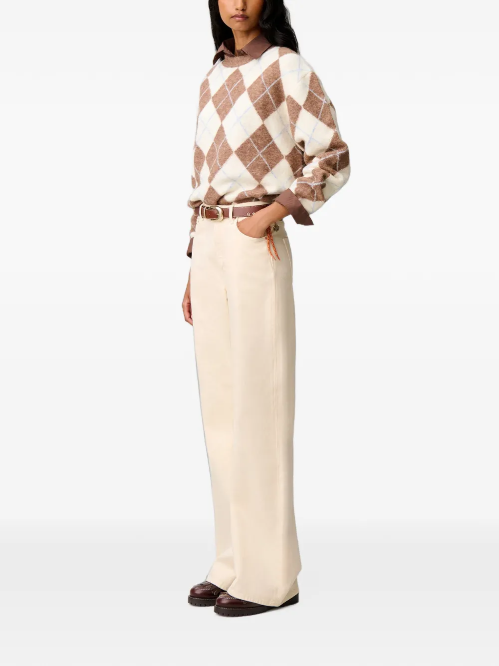 Claudie Pierlot Rechte trui Bruin