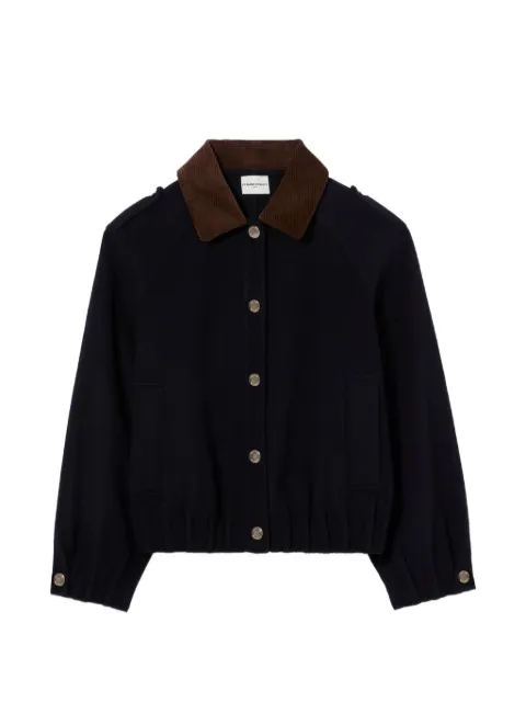 Claudie Pierlot chaqueta oversize con botones de presión dorados