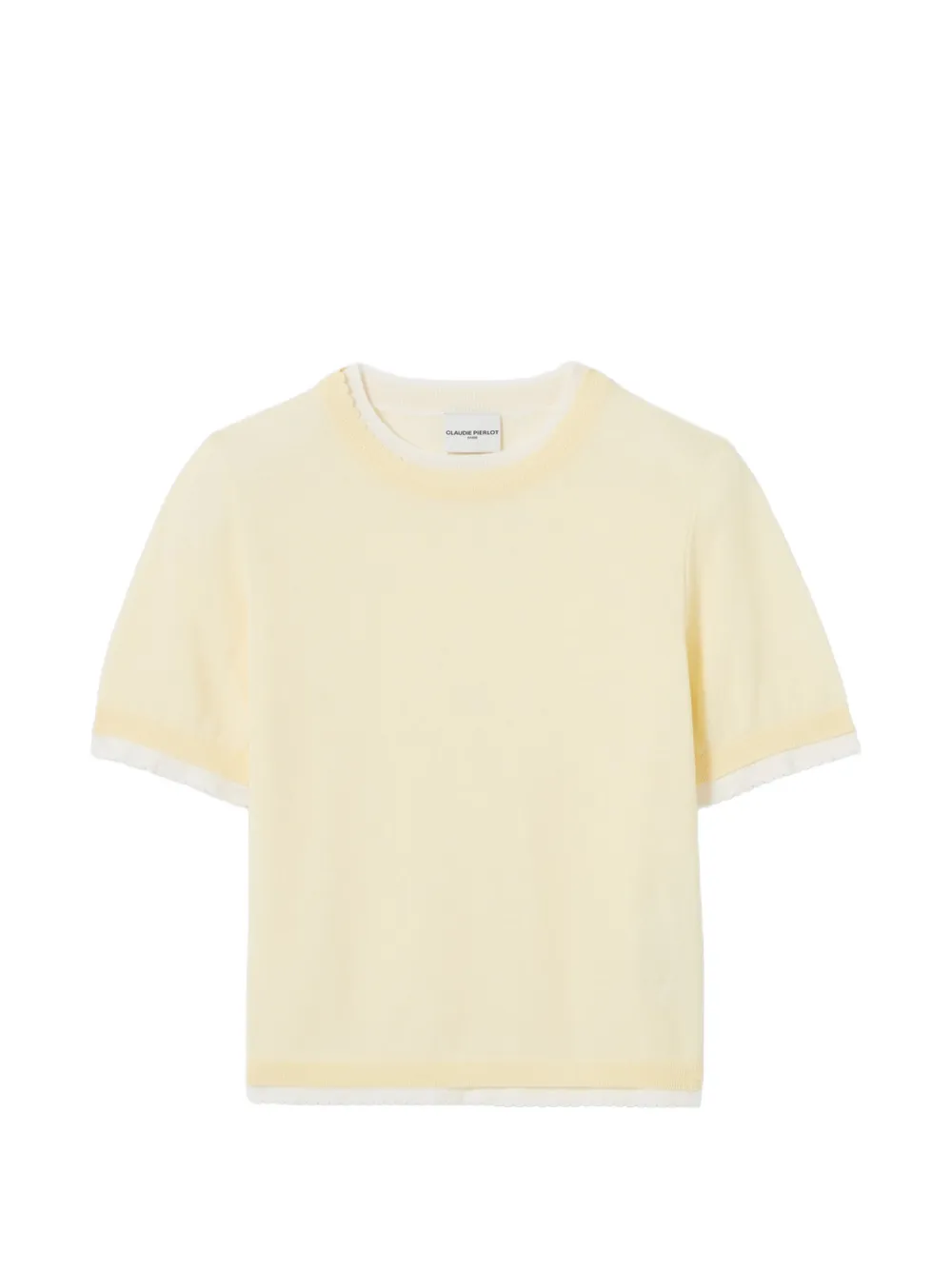 Claudie Pierlot contrast knit jumper - Giallo