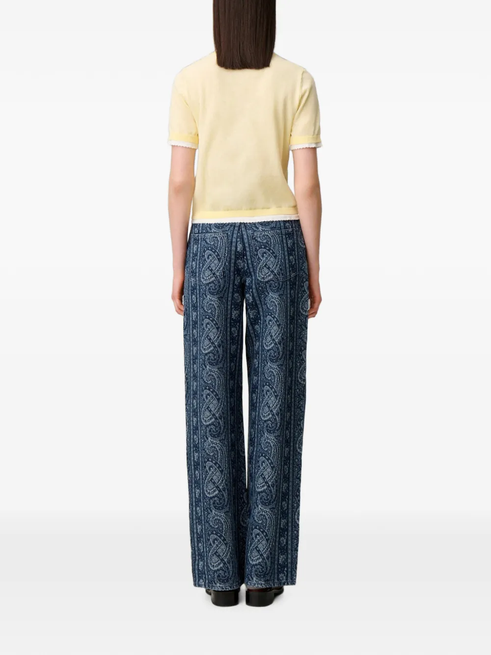 Claudie Pierlot Trui met contrast Geel