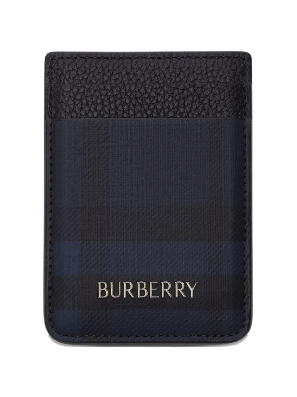 Burberry City Check magnetic card case - Blu