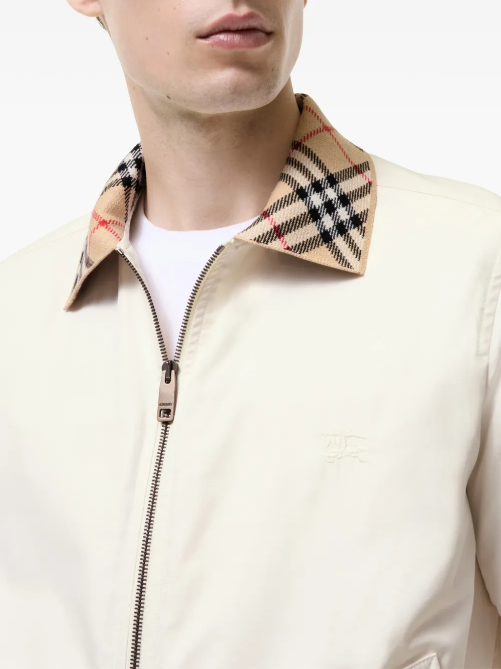 Burberry Gabardine Glenfields Harrington jack Beige