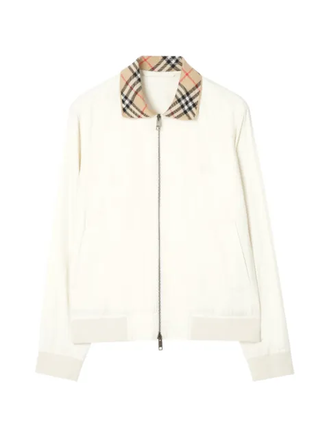 Burberry Gabardine Glenfields Bomber Jacket