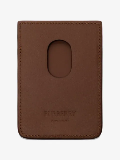 Burberry check magnetic card case
