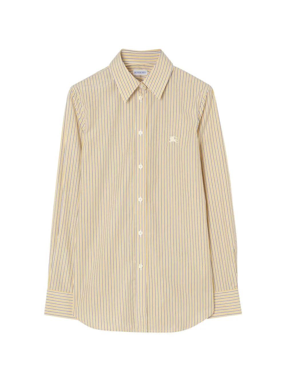 Burberry Slim-fit katoenen overhemd Geel