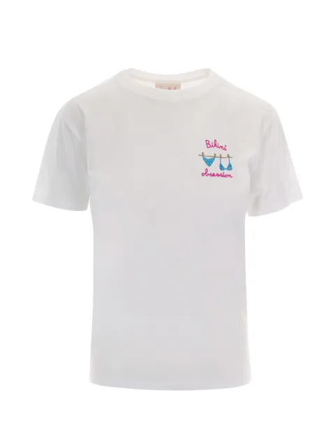 MC2 Saint Barth Emilie crystal-embellished embroidered T-shirt