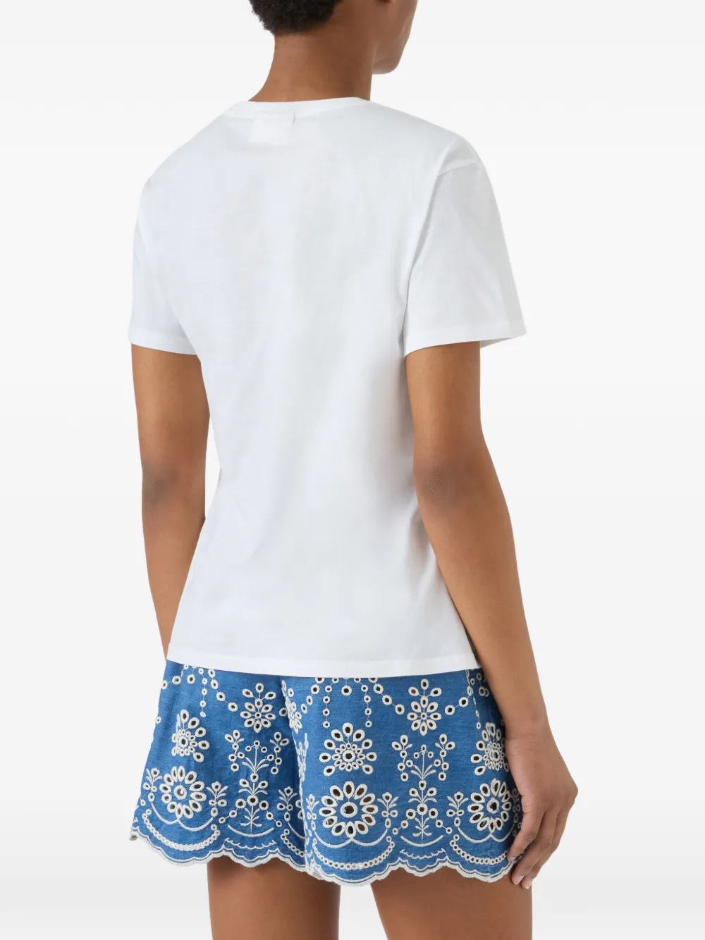 MC2 Saint Barth T-shirt met borduurwerk Wit