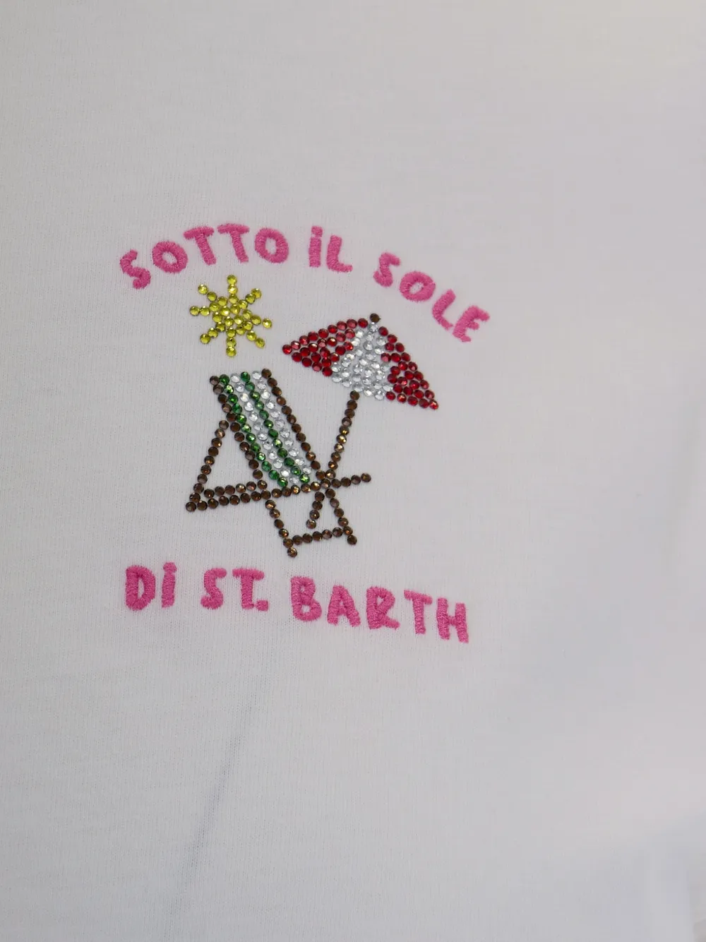 MC2 Saint Barth Emilie verfraaid T-shirt Wit