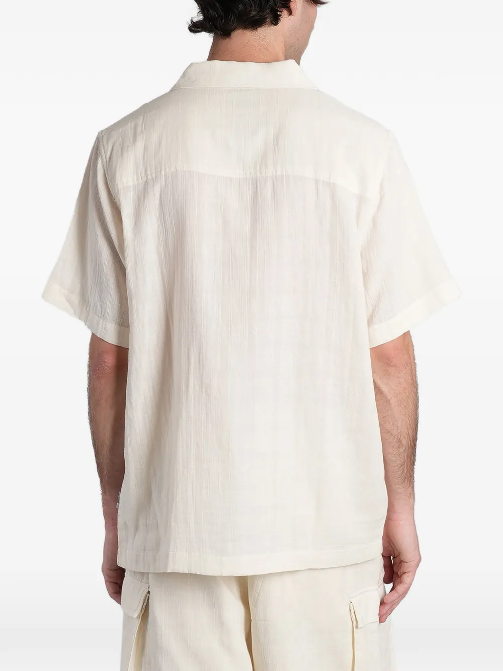 Maharishi Overhemd met geborduurd logo Beige