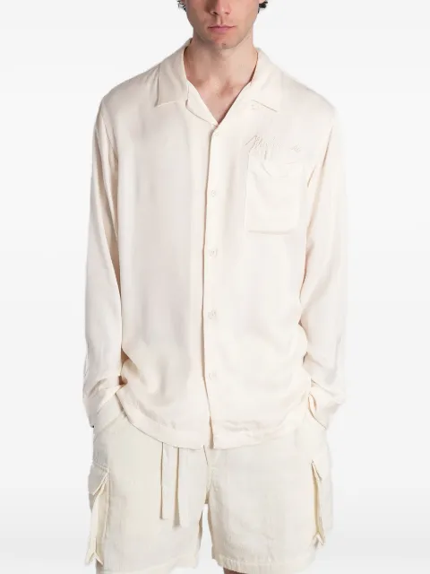 Maharishi Ascending Dragon embroidered long-sleeve shirt