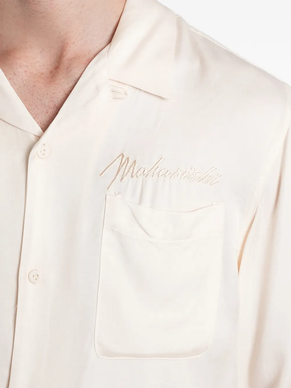Maharishi Ascending Dragon blouse met borduurwerk Beige
