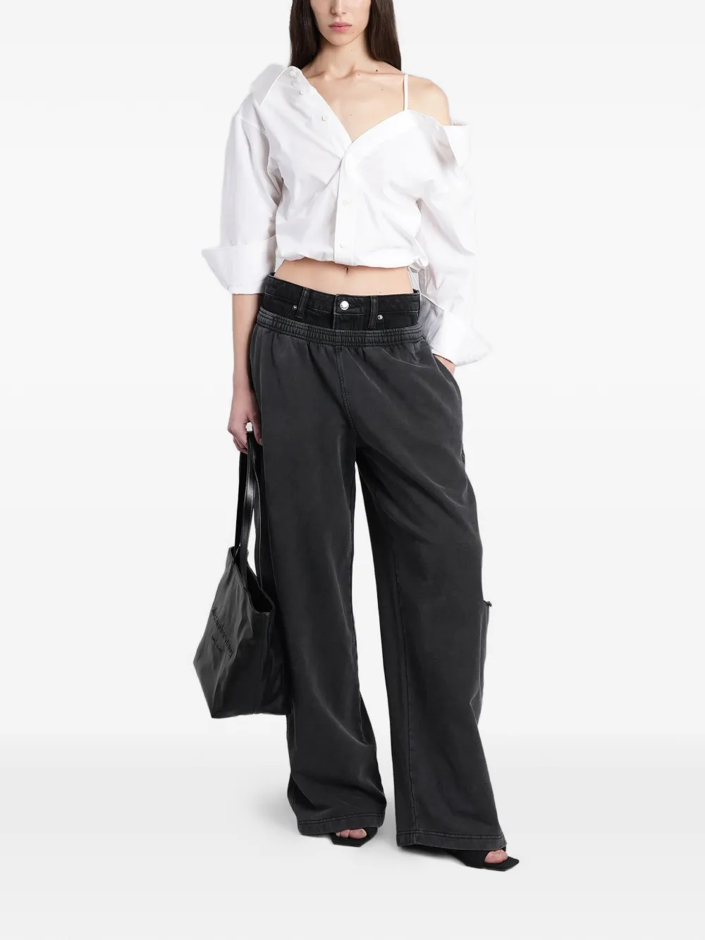Alexander Wang Cropped blouse Wit