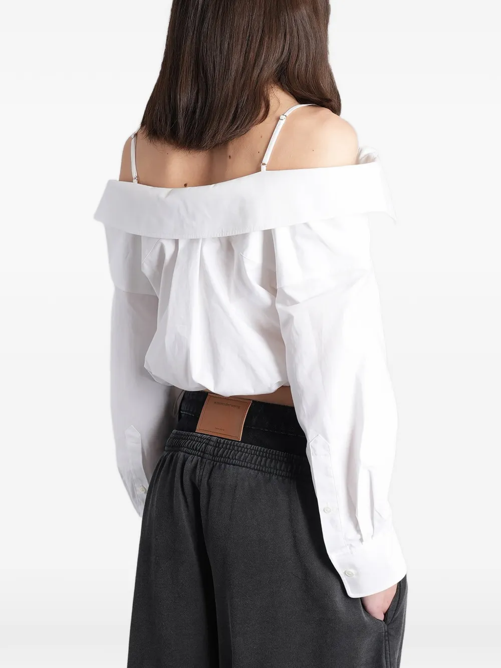 Alexander Wang Cropped blouse Wit