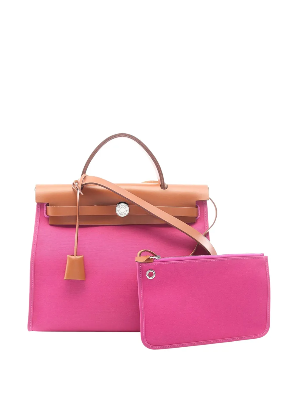 Hermès Pre-Owned 2019 Toile Herbag Zip 31 satchel - Rosa