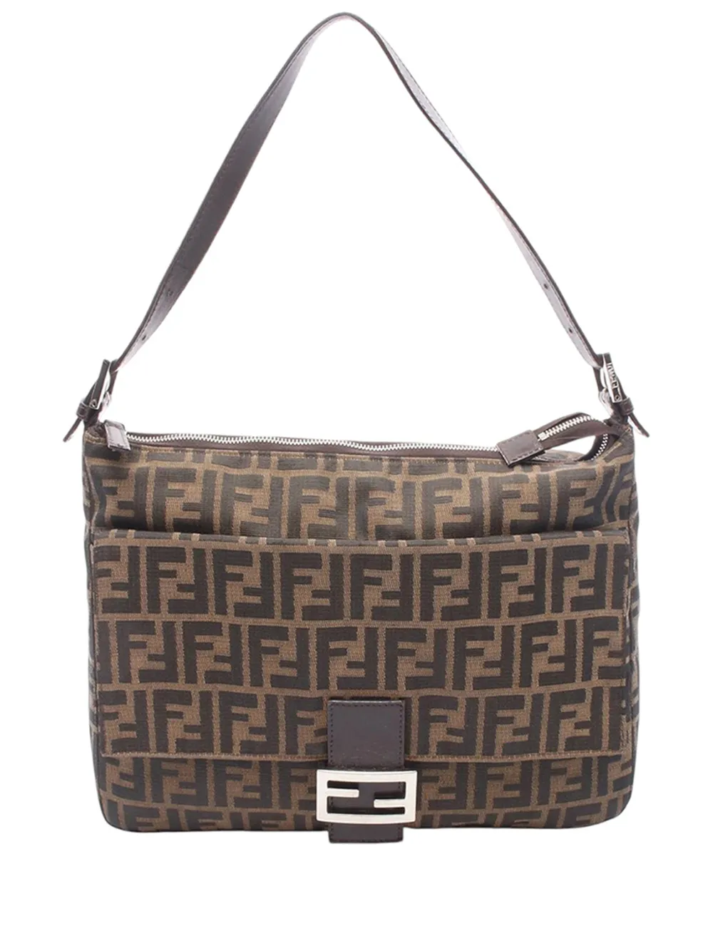 Fendi Pre-Owned 2000-2010 Zucca Canvas shoulder bag - Brown