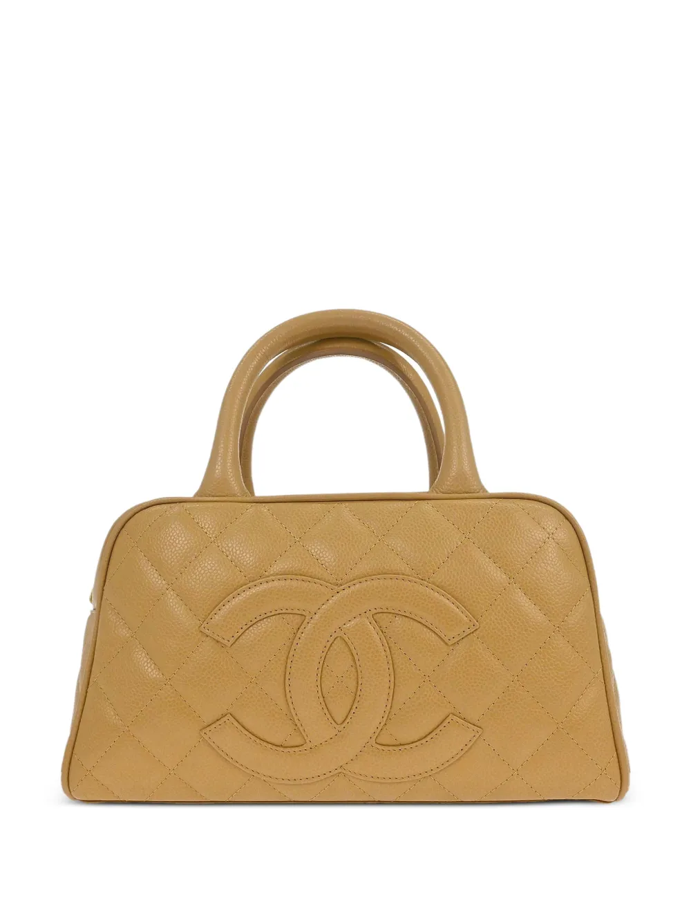 CHANEL Pre-Owned 2005 quilted bowling bag - Toni neutri