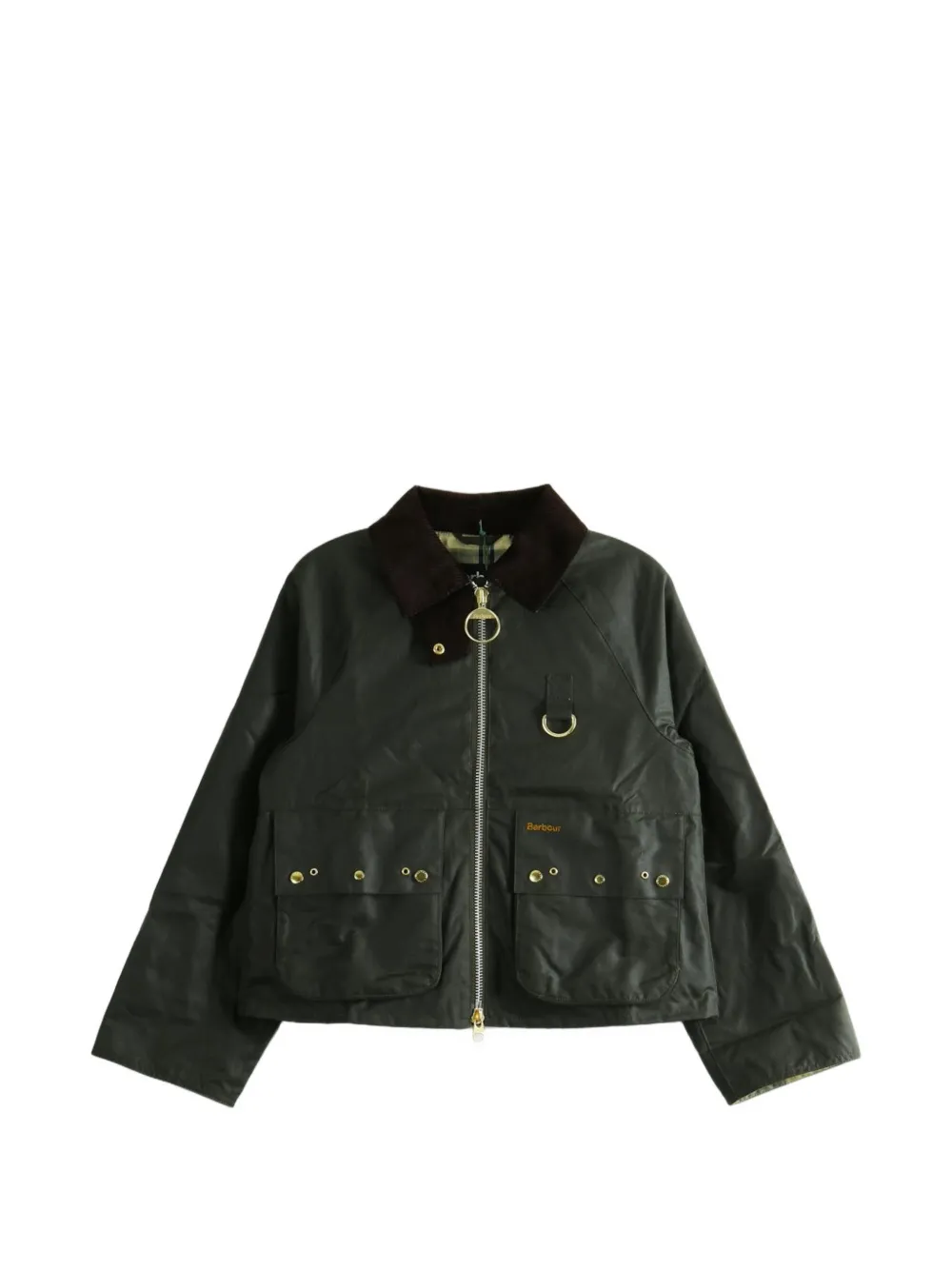 Barbour Ancient Tartan-print corduroy-collar jacket - Grün