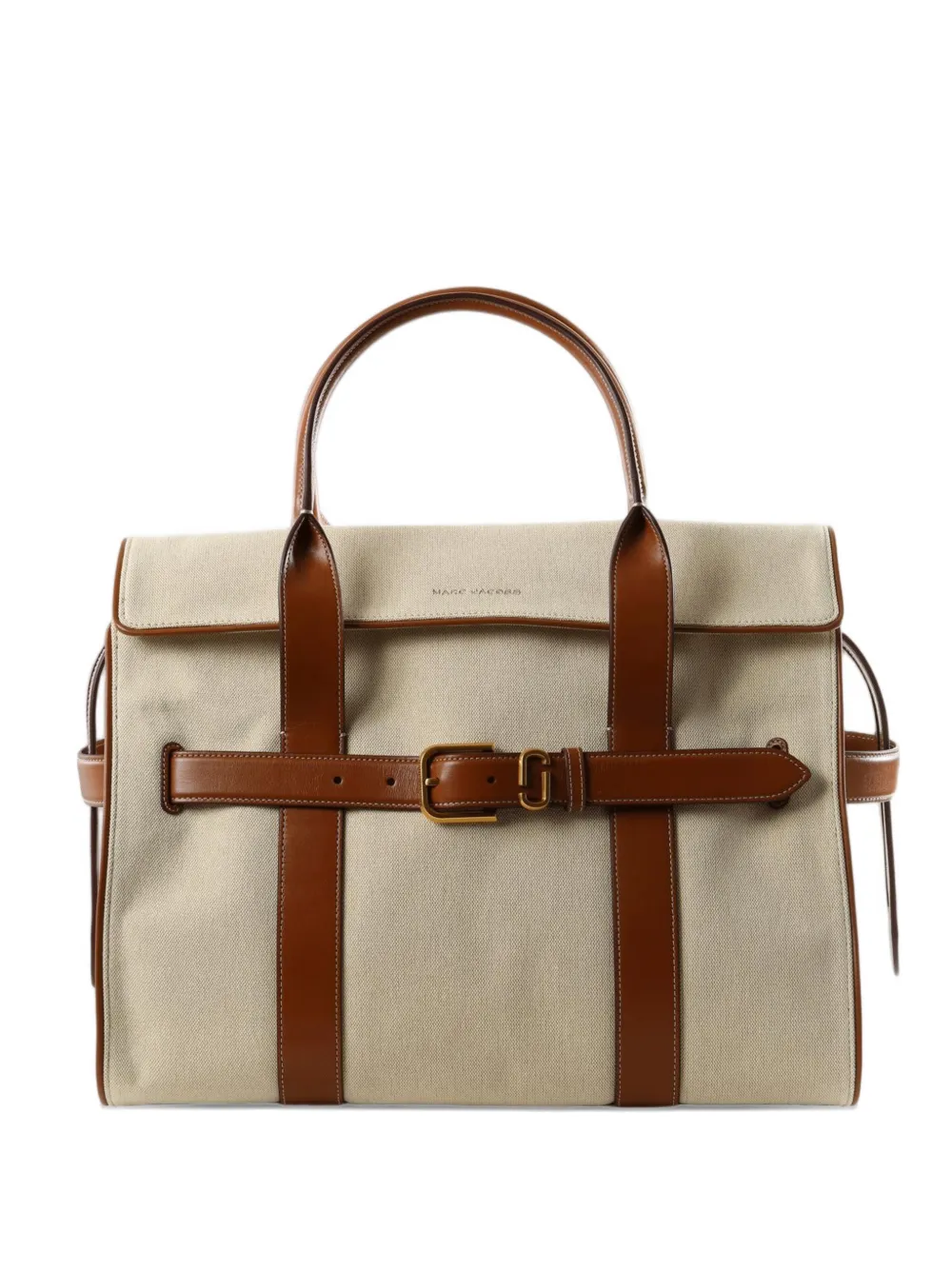 Marc Jacobs belted leather-trim tote bag - Toni neutri