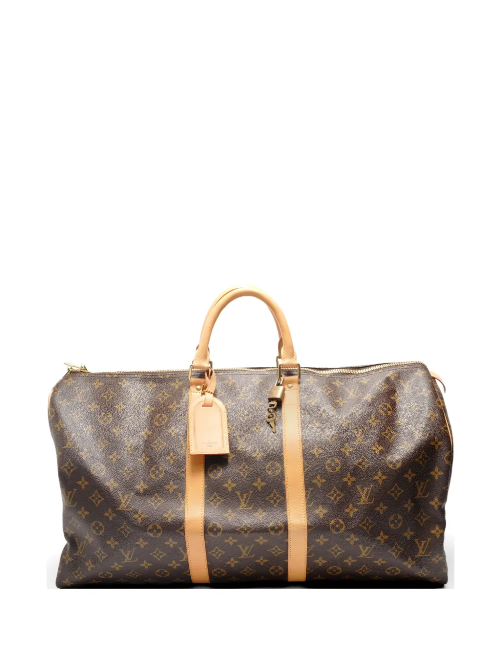 Louis Vuitton Pre-Owned 2008 Monogram Keepall 55 Boston bag - Marrone