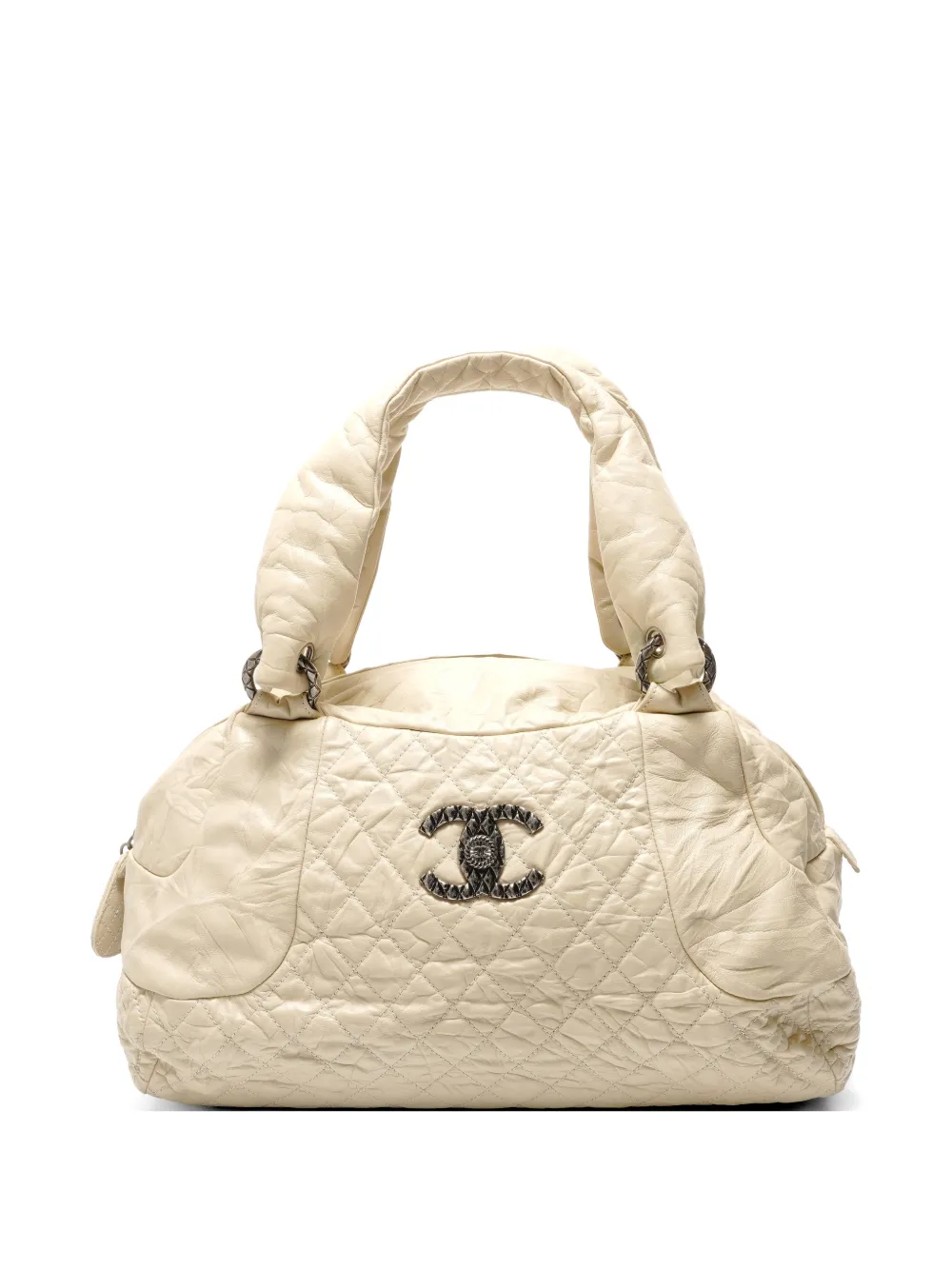 CHANEL Pre-Owned 2006-2007 Coco Mark shoulder bag - Toni neutri
